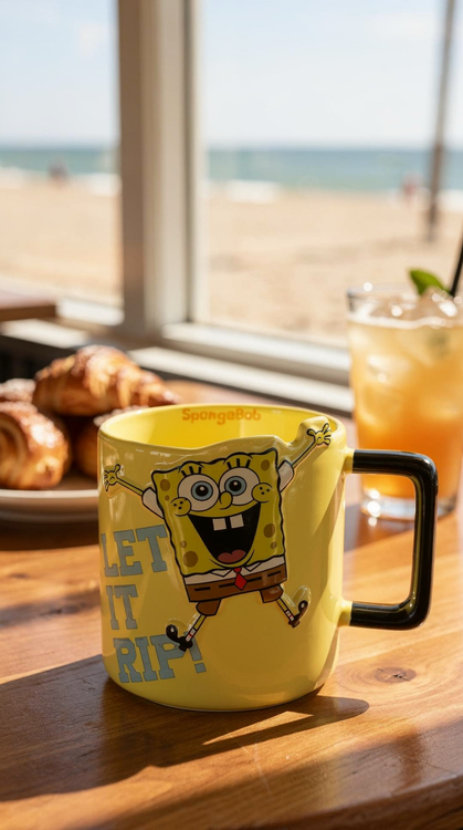 ماگ با طرح باب اسفنجی